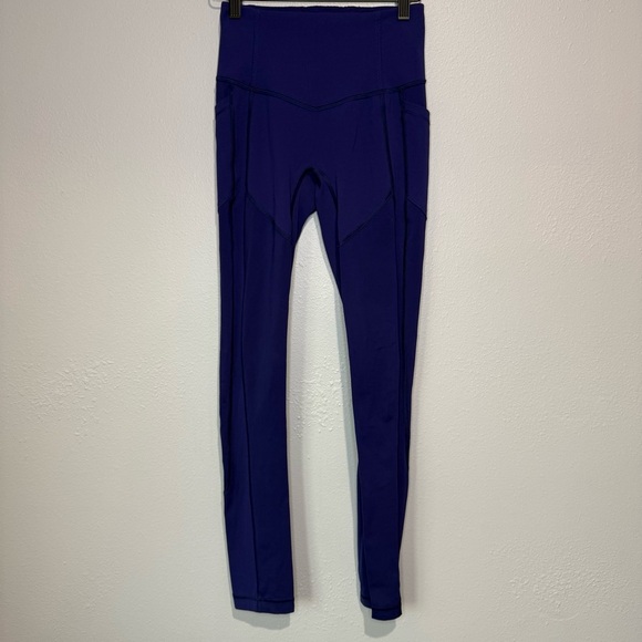 Lululemon High-Rise Leggings with Pockets | Deep Purple | Size 4 (12” waist) - Picture 2 of 4
